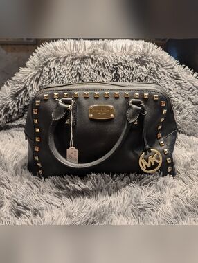 Michael Kors Sandrine Studded Satchel